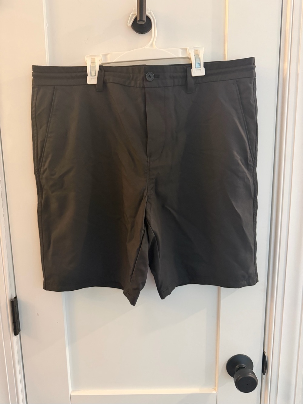 Outerknown Project Nomadic Men's Black Hybrid Flat-Front Shorts
